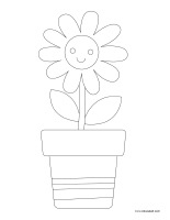 Coloring pages theme-Daisies