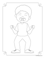 Coloring pages theme-Emotions-3