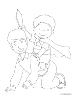 Coloring pages theme-Father&rsquo;s Day-1