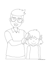 Coloring pages theme-Father’s Day 2021