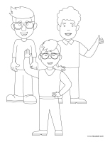 Coloring pages theme-Father’s Day-2022-3
