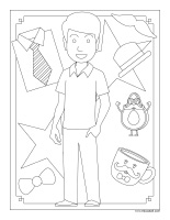 Coloring pages theme-Father’s Day 2025