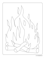 Coloring pages theme-Fire