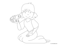 Coloring-pages-theme-Frogs