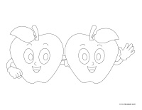 Coloring pages theme-Fruit