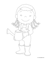 Coloring pages theme-Garden