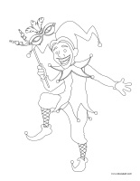 Coloring pages theme-Mardi Gras