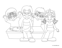 Coloring pages theme-Masks