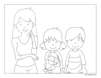 Coloring pages theme-Mother’s Day 2021