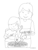 Coloring pages theme-Mother’s Day