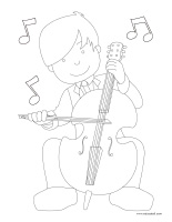 Coloring pages theme-Music