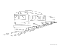 Coloring pages theme-Public transportation