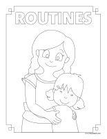 Coloring pages theme-Routines 2022