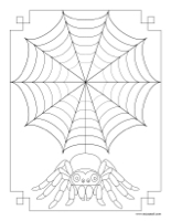 Coloring pages theme-Spiders-1