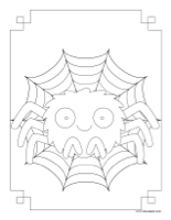 Coloring pages theme-Spiders-2