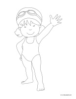 Coloring pages theme-Swimming