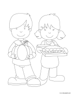 Coloring pages theme-Thanksgiving