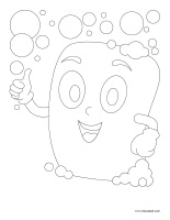 Coloring pages theme-personal hygiene