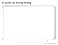 Complete the drawing-Writing