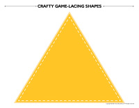 Crafty game-Lacing shapes