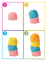 Crafty game-Make your own ice cream cone