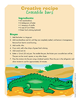 Creative recipe-Crocodile bars