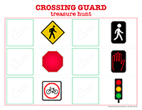 Crossing guard-treasure hunt