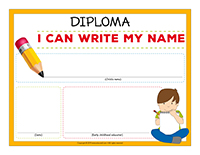 Diploma-I can write my name