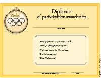 Diploma-Winter Olympic