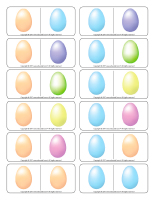Dominoes-Easter Pastel colors Dominoes-Easter Pastel colors