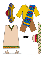 Dress up dolls-Mexico