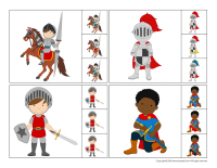 Educ-clothespins-knights and princesses