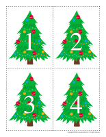 Christmas nametags Educa-numbers-Christmas