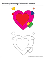 Educa-symmetry-Colourful hearts