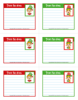 Elf memos and stamps Elf memos and stamps