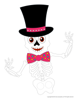 Finger puppets-Oscar the skeleton