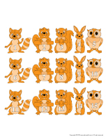 Forest animals to sort and counting