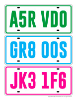 Game License plates