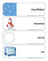 Giant word flascards-Snow-2025-2