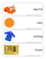 Giant word flashcards-Autumn-2