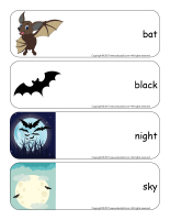 Giant word flashcards-Bats-1