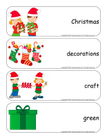 Giant word flashcards-Christmas Decorations-1
