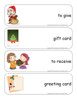 Giant word flashcards-Christmas-Gift exchange-2