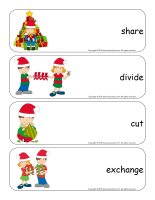 Giant word flashcards-Christmas-Sharing-1