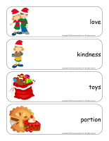 Giant word flashcards-Christmas-Sharing-2