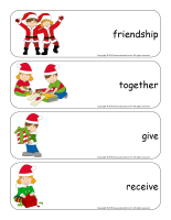 Giant word flashcards-Christmas-Sharing-3