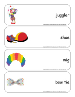 Giant word flashcards-Clowns-2