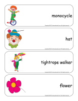 Giant word flashcards-Clowns-3