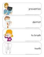 Giant word flashcards-Dental health-1