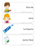 Giant word flashcards-Dental health-2